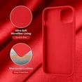 thumbnail image 5 of Entronix Silicone Soft Case Designed for iPhone 15 Plus Shockproof Durable Slim Fit, Red, 5 of 7