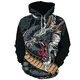 thumbnail image 3 of Sudadera con capucha con estampado de dragón retro para hombre, jersey de manga larga con estampado 3D para otoño, ropa deportiva de hip hop de moda urbana, 3 of 4