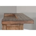 thumbnail image 4 of Home Bar and Bar Stools with Cushion in Taupe Brown 3 Piece Set, 4 of 19