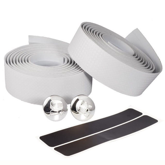 2 Pcs Sangle Antidérapante en Cuir PU pour Guidon de Vélo de Route