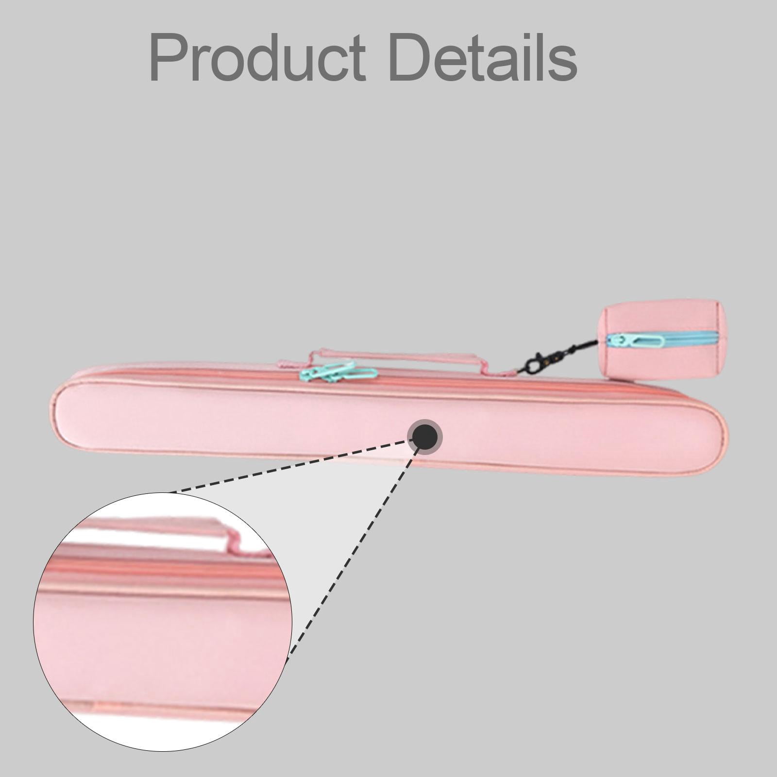 LeeQinersw Flute Carrying Case Carrying Pouch Gift Lightweight Bamboo Flute Storage Bag Pink