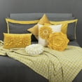 thumbnail image 5 of JWH Round Throw Pillow Handmade Unique 3D Accent Pillow Flower Cushion Small Pillow Covers for Couch Living Room Bed Decor Girl Gift 14 inch Yellow, 5 of 9