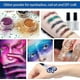 thumbnail image 4 of Kit de tatuajes temporales con purpurina para niños con 24 purpurinas corporales y plantillas, 4 of 7
