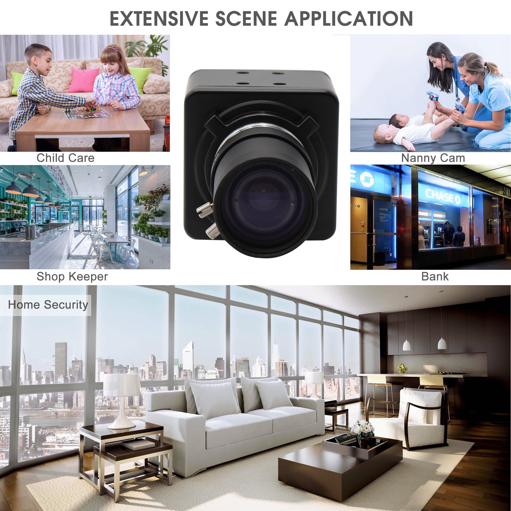 1080P Full HD 30fps 60fps 100fps Mini PC Webcam USB Camera with Manual Zoom Varifocal CS Lens for Skype ,Video Calling Recording