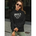 thumbnail image 2 of Brooklyn 1987 College Style Hoodie Women -Image by Shutterstock, Female XX-Large, 2 of 4