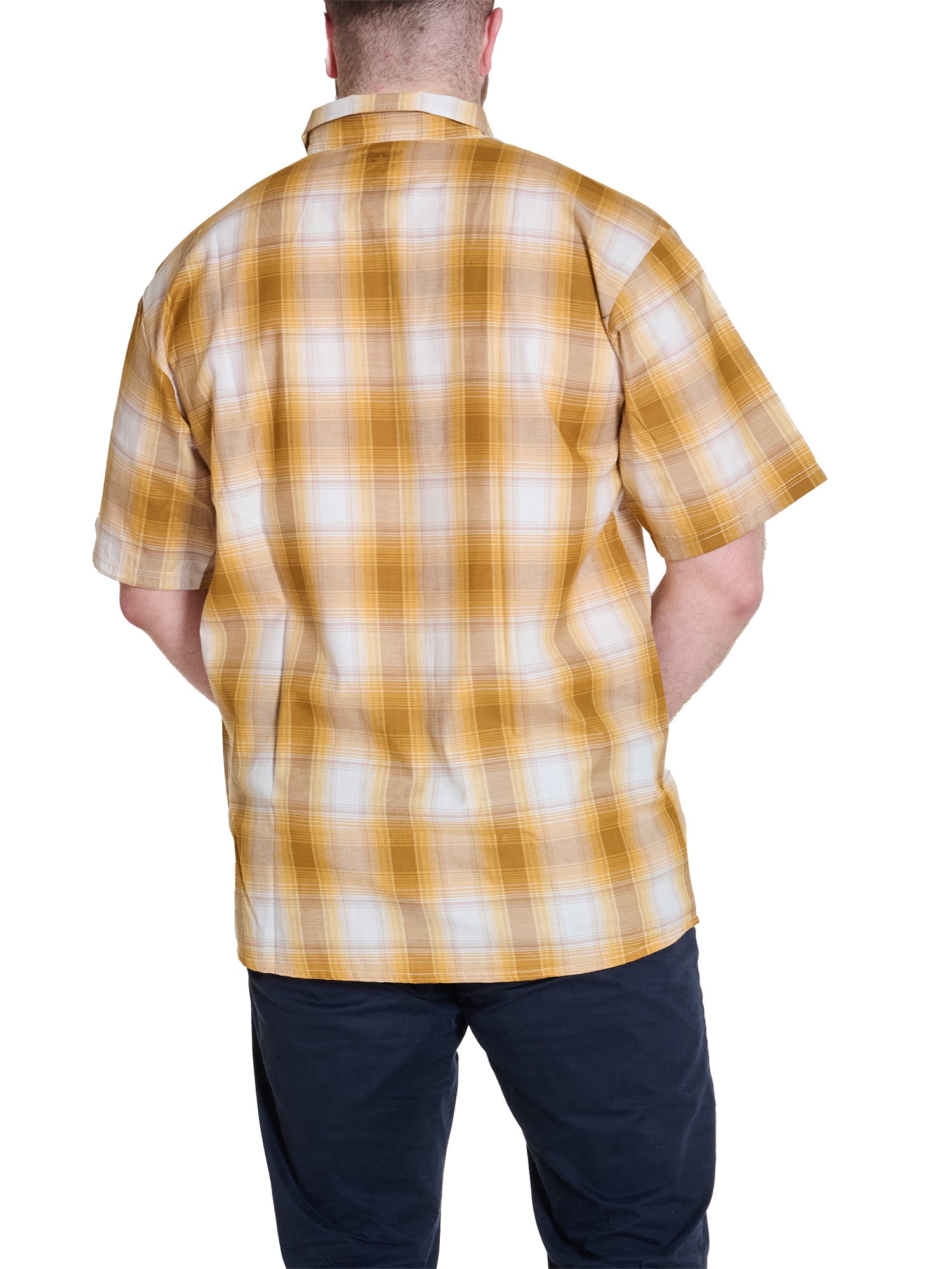 Wrangler Men's Big and Tall Plaid Shirts ,Big size up to 6XL and Tall size up to 5XT