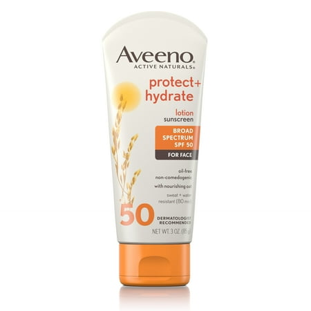 Aveeno Protect + Hydrate Face Sunscreen Lotion with SPF 50, 3 oz