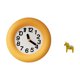 thumbnail image 5 of Reloj de pared moderno silencioso con contador, reloj de pared redondo de madera, figura de mesa, estatua tradicional, figura creativa de caballo, 5 of 8