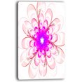 thumbnail image 2 of Perfect Fractal Flower in Light Pink - Floral Canvas Art Print, 2 of 3