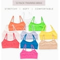 thumbnail image 3 of Alyce Ives Intimates Girls Cami Cotton Training Bras, Pastels, S, 10 Pack, 3 of 6