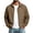 Khaki, variant on ZCFZJW Mens Lightweight Jackets Full Zip up Casual Stylish Windbreakers Loose Fit Work Office Light Track Jacket Laydown Collar Fall Golf Coats with Pockets Red XXXL