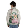 thumbnail image 5 of Easter Egg Corgi Bunny Ear Welcome Spring Truck All Over Print 3D Baseball Jacket Welsh Corgi Dog Lover Gifts Idea Bomber Jacket Softball - 12002, 5 of 6