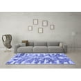 thumbnail image 3 of Ahgly Company Machine Washable Indoor Rectangle Abstract Blue Modern Area Rugs, 7' x 10', 3 of 4