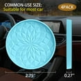 thumbnail image 2 of ZKAUTO Car Coasters for Cup Holders [4 Pack] - 2.75In Silicone Auto Mug Mats - Universal Non-Slip Recessed Car Interior Accessories - Sky Blue, 2 of 14