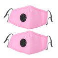 thumbnail image 1 of 2 protectores bucales unisex antipolvo y antihumedad para adultos con válvula de respiración (rosa, rojo y rosa), 1 of 14