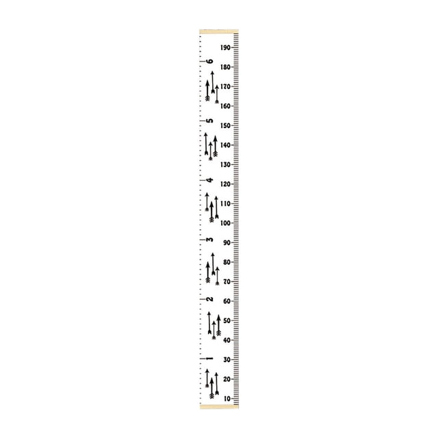 Wall Hanging Decor,Scandinavian Style Minimalist Childrens Room Decor with Hanging Picture Height Ruler Wall Art