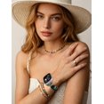 thumbnail image 7 of Wearlizer Beaded Agate Band Compatible with Apple Watch 38/40/41/42/44/45/46/49mm, Handmade Natural Stone Stretch Bracelet for Women, Boho Strap for iWatch Series 11/10/9/8/7/6/5/4/SE/Ultra, 7 of 7