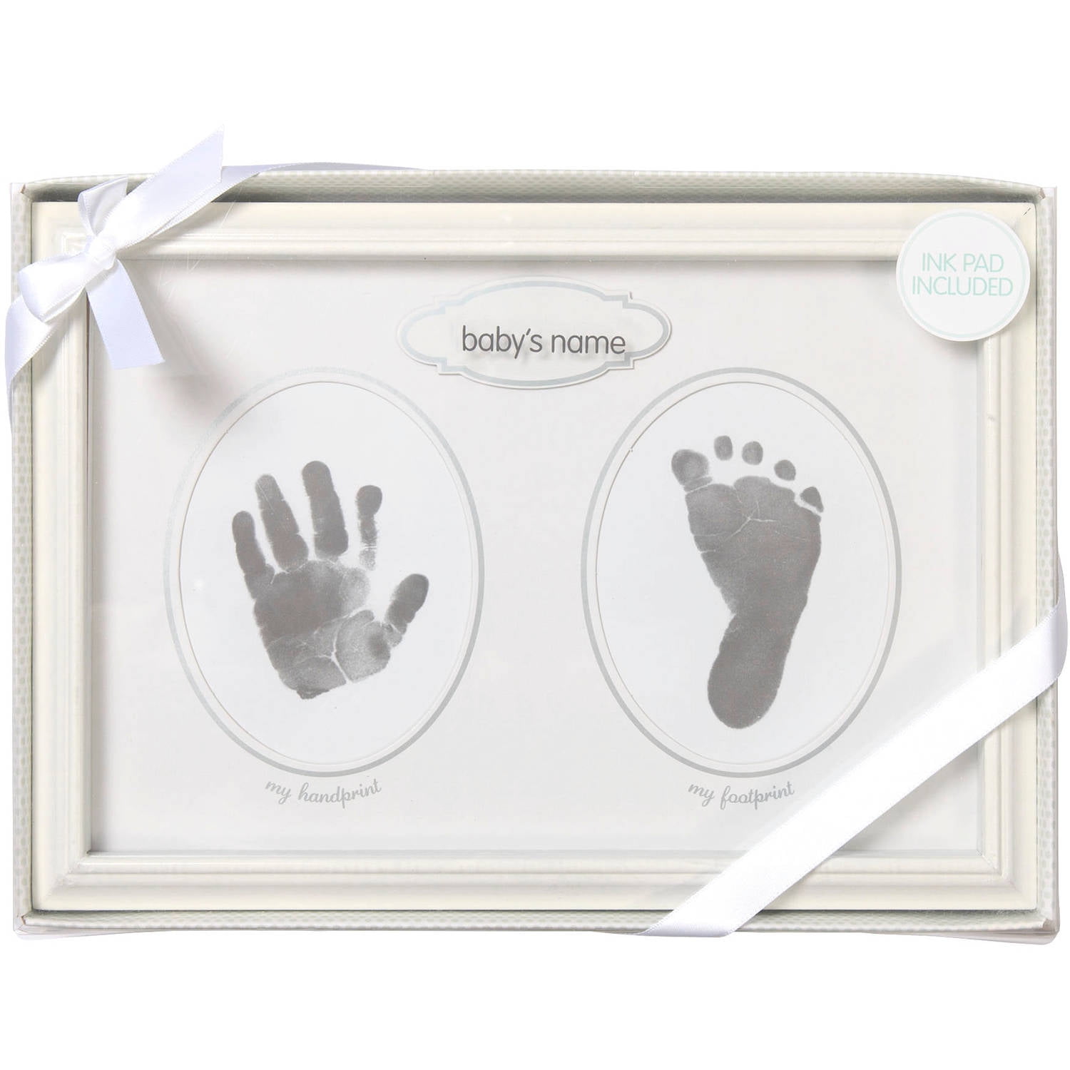 stepping stones baby's first prints frame
