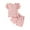 Pink, variant on Ashirexll Toddler Outfits for Girls Summer Sets 1-5 Years Casual Summer Outfits Solid Color Ruffle Sleeve Round Neck T-shirts and Pants Two Piece Sets