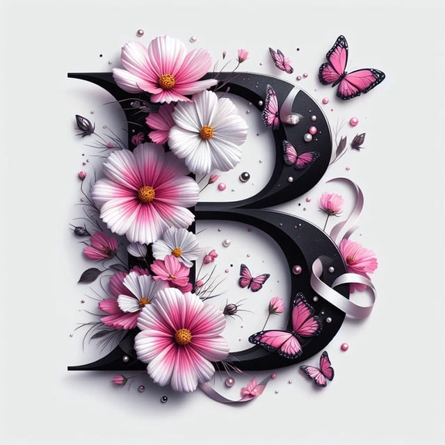 5D DIY Taladro Letra B Kit Del Art30x30cm
