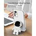 thumbnail image 5 of Compatible with Xiaomi Redmi Note 12S Case for Women Men, Ultra Soft Redmi Note 12S Phone Case with Stand Silicone TPU Plating Cute Astronaut Pattern Cases Cover (White), 5 of 14