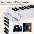 thumbnail image 5 of Costway 88-Key Folding Electric Lighted Piano Full Size Portable Keyboard MIDI Toy White, 5 of 11
