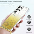 thumbnail image 6 of Compatible with Samsung Galaxy S23 Ultra Case Clear Cute Giltter Samsung S23 Ultra Phone Case for Women Girls Transparent TPU Bumper Cases with Lanyard Strap (Yellow), 6 of 14