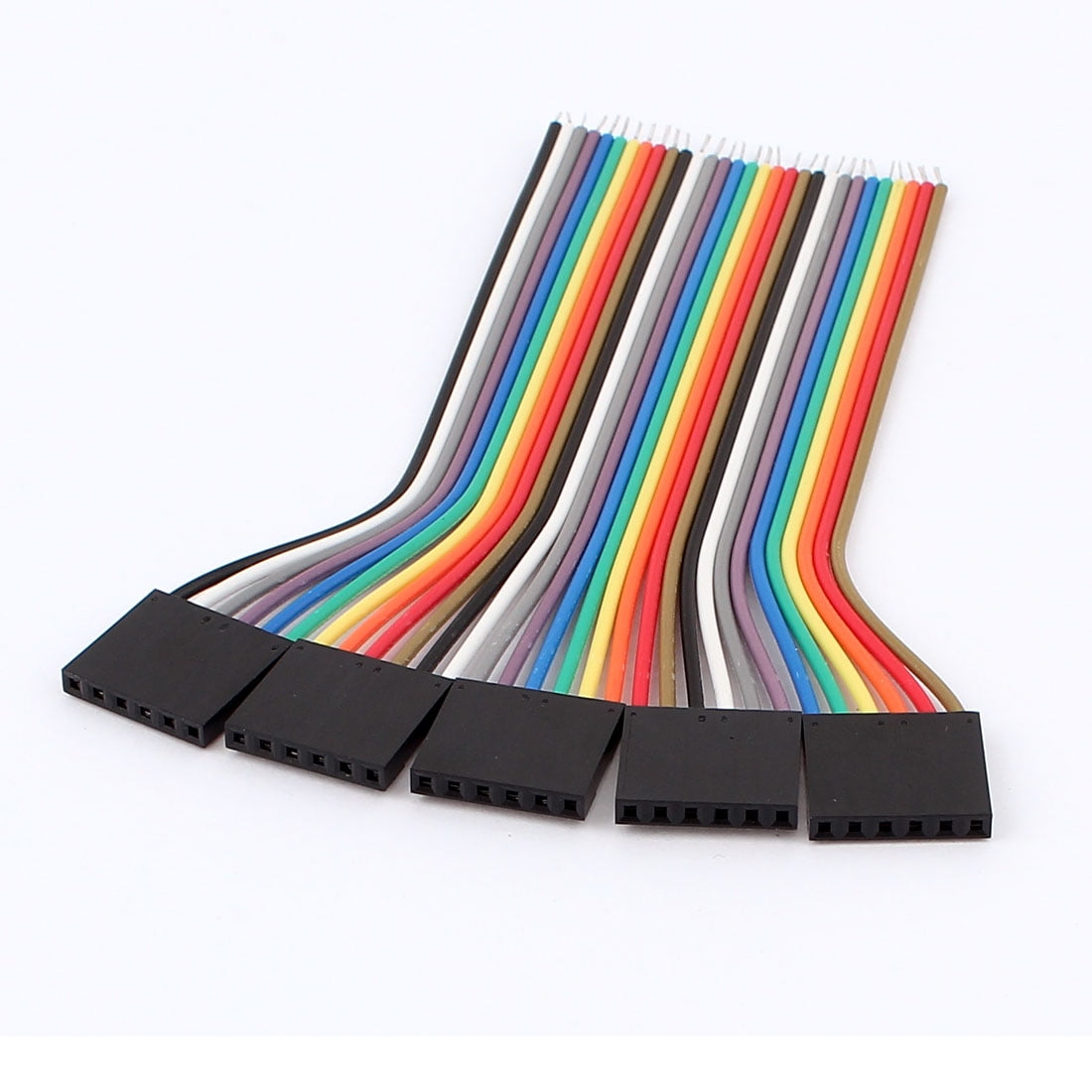 5pcs 10cm 2.54mm 6P Female Flat Ribbon Wire Jumper Cable for Arduino