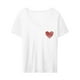 thumbnail image 3 of Camisas de manga corta para mujer, camisetas de manga corta, camiseta informal blanca suave y cómoda a la moda, camiseta para uso diario, compras Blanco, 3 of 8