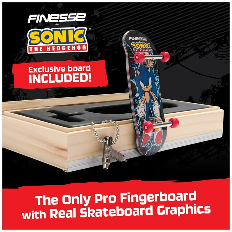 TECH DECK, Finesse X Sonic The Hedgehog Pro Series Finger Board
