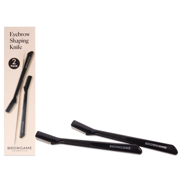 Dúo de cuchillos para dar forma a las cejas Browgame Maquinilla de afeitar 2 piezas