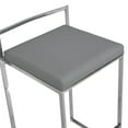 thumbnail image 7 of Carolina Classics Lucien 25.25 In Upholstered Counter Stool in Soft Gray/Chrome, 7 of 7