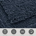 thumbnail image 4 of Jean Pierre New York Lydia Border 100% Cotton Bath Mat - Non-Slip Bath Rug - Midnight Navy - 20"x30", 4 of 7
