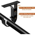 thumbnail image 2 of 4PCS ceiling curtain rod bracket, heavy-duty curtain rod bracket ceiling bracket, black curtain rod hook single window hardware rod bracket, easy to install., 2 of 5