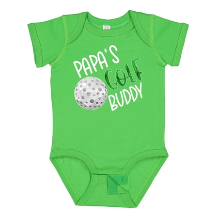 

Inktastic Papa s Golf Buddy with Golf Ball Gift Baby Boy or Baby Girl Bodysuit