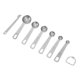 thumbnail image 2 of Juego de 7 cucharas medidoras de acero inoxidable con nivelador para hornear y cocinar., 2 of 14
