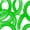 Green White, variant on Castle Fairy Abstract Brush Ring Twin Comforter Sets 2pcs,Watercolor Curved Stroke Bedding Set,Black White,Reversible,1 Comforter and 1 Pillowcase