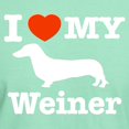 thumbnail image 3 of CafePress - I Love My Weiner Dark T Shirt - Men's Classic Graphic Cotton T-Shirt, 3 of 4