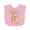 AD-Pink, variant on Inktastic Look Who's One Monkey Birthday Boys or Girls Baby Bib