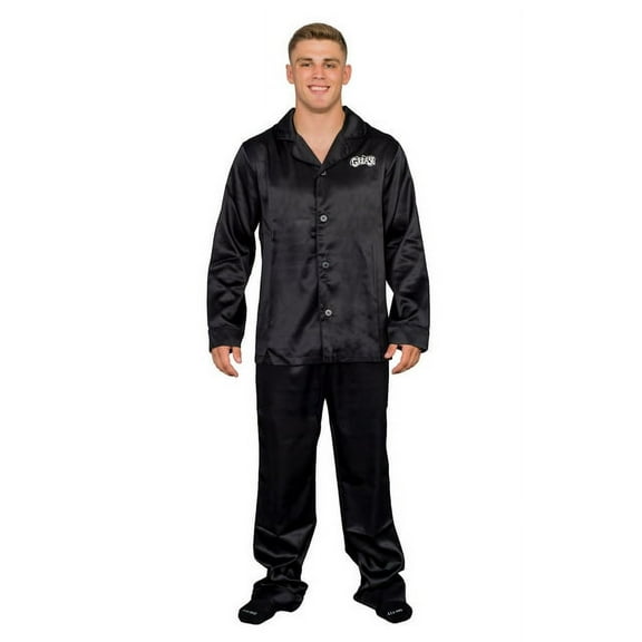 Grease Black T Birds Pajama Pants and Long Sleeve Shirt Set (Adult XX-Large)