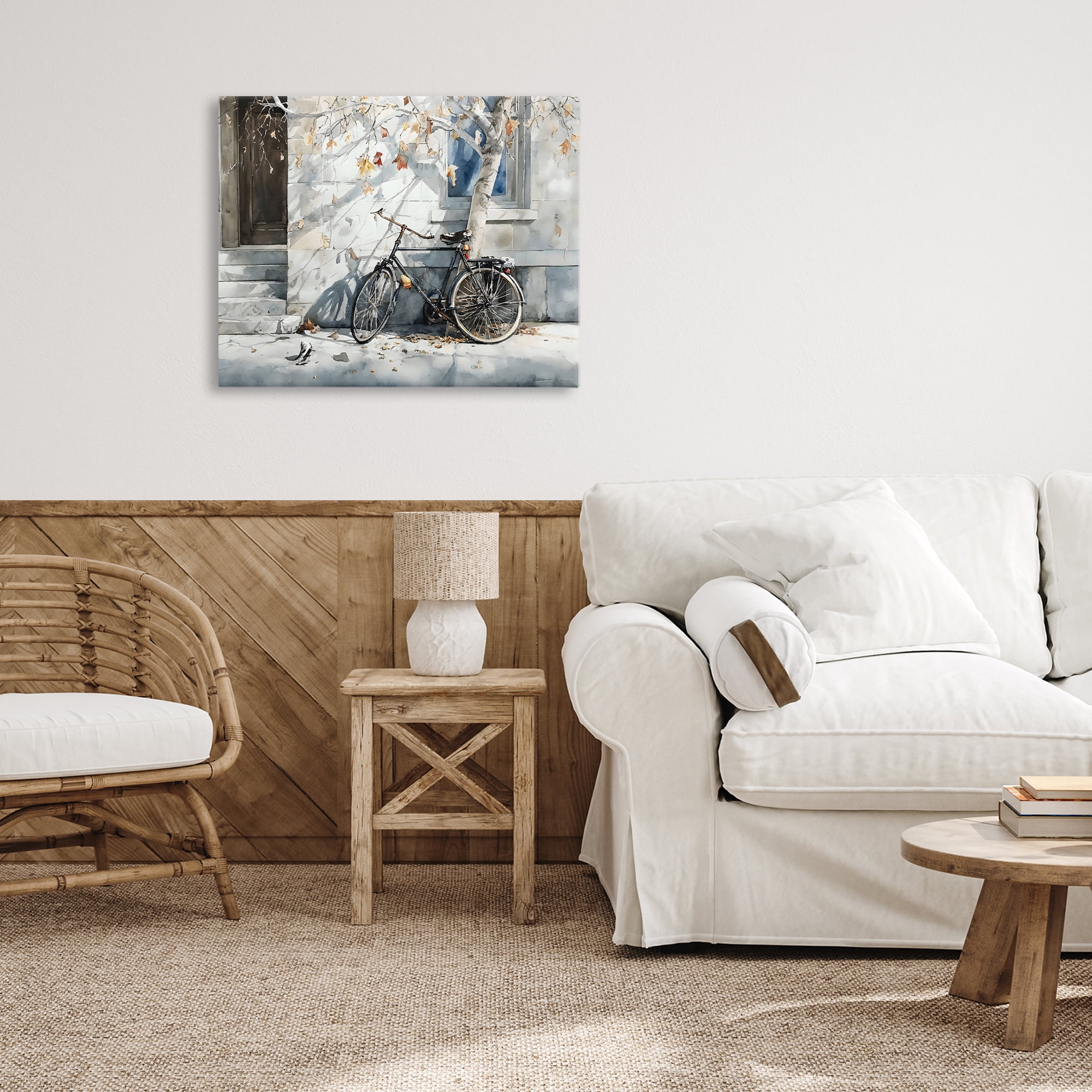 Stupell Industries Autumn Ride on Quiet Street Canvas Wall Art, design by Franklyn Gregory