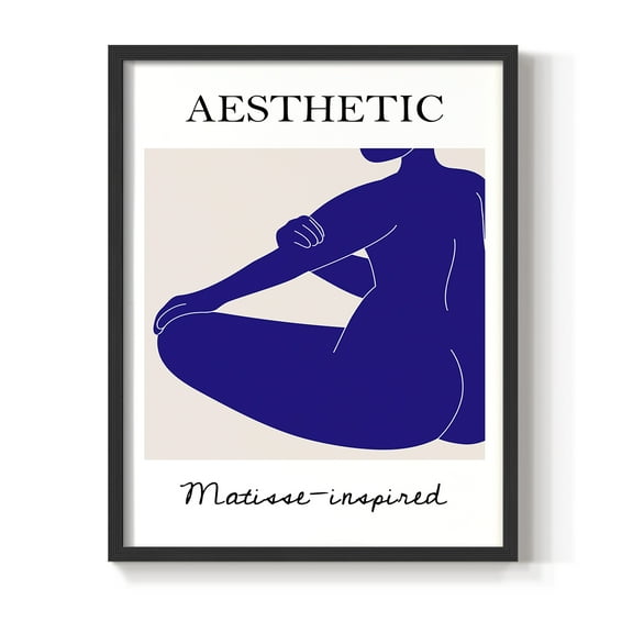 Matisse CXVII Framed Print in Black Solid Wood 8 x 10 Framed Print