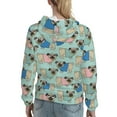 thumbnail image 2 of Hoodies for Women - Colorful Pugs Comfrt Colour Drawstring Women'S Fashion Hoodies & Sweatshirts, Fall Outfits Clothes for Women 2024 Pullover with Kangaroo Pocket, 2 of 7