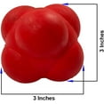 thumbnail image 3 of Agility Bounce Reaction Ball for Exception Hand Eye Coordination, Red, Small, 3 of 5