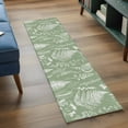 thumbnail image 4 of Runner Rug 2 x 6 Ft, Sage Green Botanical Washable Non-Slip Floor Mat for Kitchen Hallway/Entryway, Farmhouse Country Leaves Plant Long Kitchen Runner Area Rugs for Living Room, Low-Profile, 4 of 7
