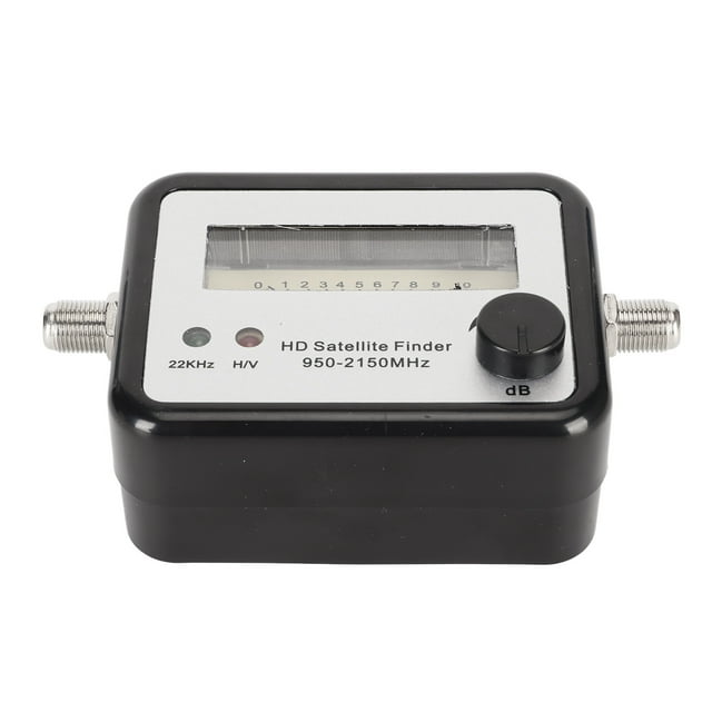 Digital Satellite Signal Finder, 950 To 2150MHz LNB To REC Connector Signal Strength Meter 75 Ohm Impedance For Camping