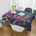 thumbnail image 5 of 60"x90" Mardi Gras Tablecloth, Waterproof Washable Polyester Square Table Cover Durable Tablecloth for Kitchen Dining Table Party Decor, 5 of 7