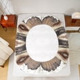 thumbnail image 5 of Castle Fairy Bohemian Aztec Full Size Sheets for Teens,Western Cow Print Bed Sheets, 5 of 7