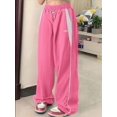 thumbnail image 5 of Pantalones Cargo holgados informales para mujer, ropa de calle con cordón, pantalones holgados de pierna ancha de gran tamaño, deportivos, Vintage, Hip Hop, Y2K, Joggers, 5 of 5