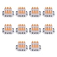 thumbnail image 4 of Pushin Terminal Block Wire Connector,10Pcs Lever Nut Wire Cable Clamp Terminal Block Spring Connector Way Port Conductor Proven Performance, 4 of 8